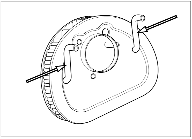 Breather Tubes on Backside of Filter