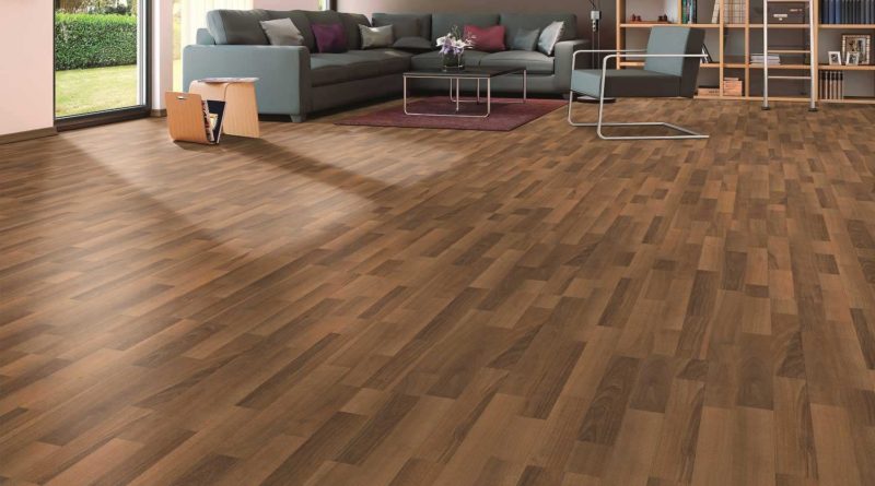 Como Walnut Laminated Flooring 6mm