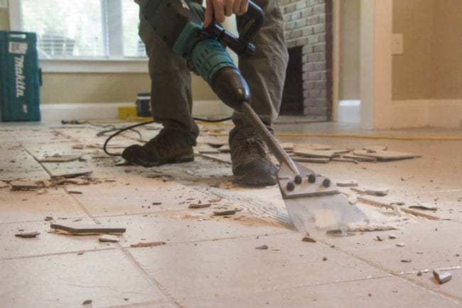 Remove Ceramic Tiles From The Floor, How To Remove A Ceramic Tile
