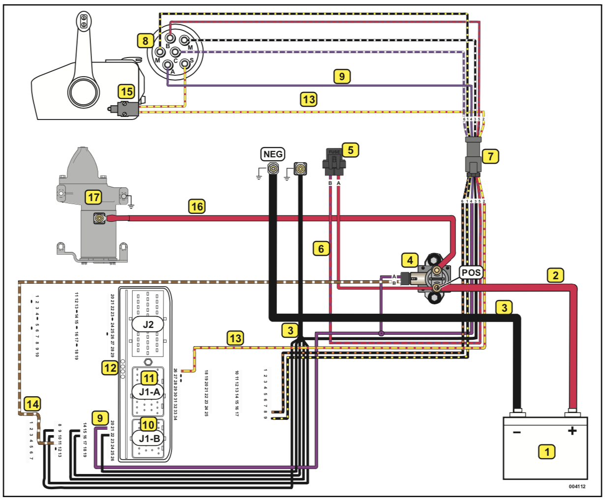 Start Circuit Diagram 2011 Evinrude 115hp