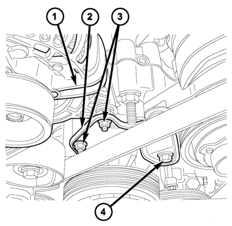 Before you can substitute one alternator for another new replacement one, remove generator mounting bolts.