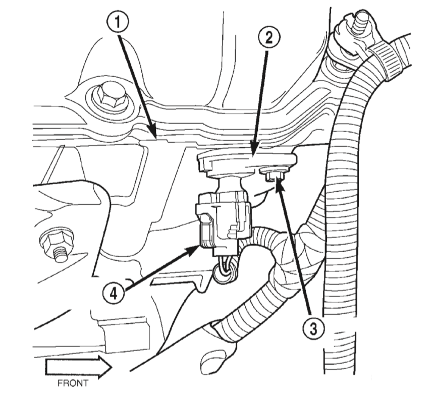 Remove camshaft position sensor and replace it with another of the same kind