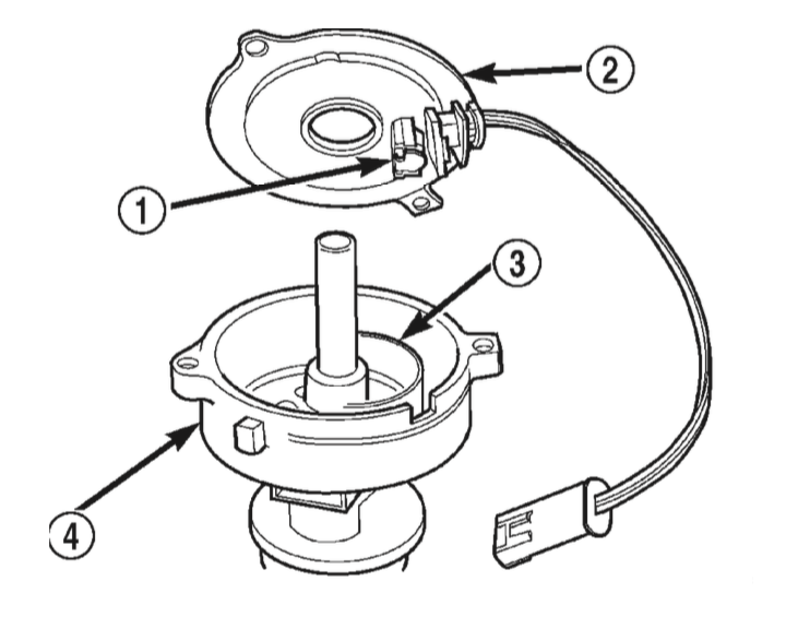 Where is 2001 Dodge Durango 5.9 5.2 CMP Sensor Location