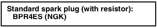 Yamaha spark plug size and brand for generator