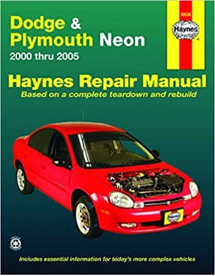 Dodge Neon aftermarket repair manual 2000 2001 2002 2003 2004 2005